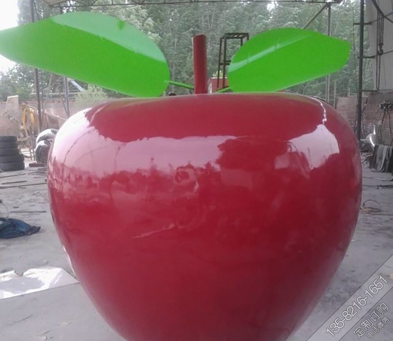 游乐园仿真玻璃钢苹果雕塑